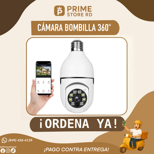 Cámara Bombillo 360°